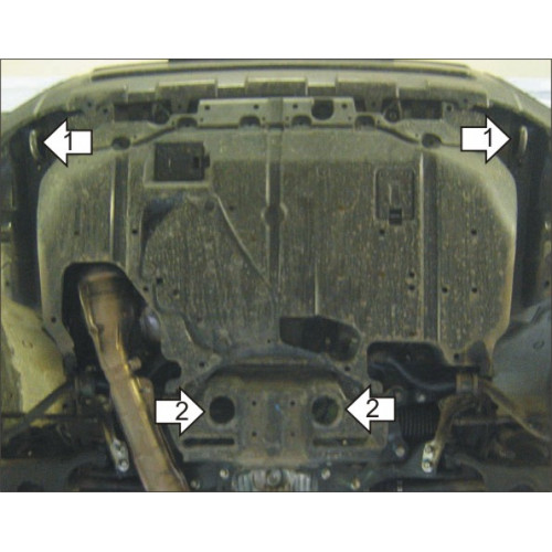 Защита Картера двигателя MOTODOR для Subaru Forester 2007-2013, Сталь 2 мм - Арт. 2219