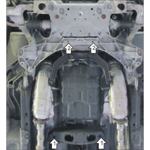 Защита КПП MOTODOR для Infiniti G 25 2006-2014, Сталь 2 мм - Арт. 8004