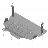 Защита Картера двигателя, КПП MOTODOR для SEAT Leon 2012-2015, Сталь 2 мм - Арт. 72303