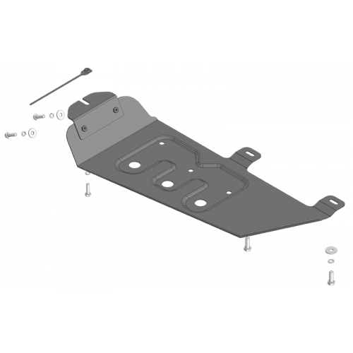 Защита Раздаточной коробки MOTODOR для Tank 300 2021-, Сталь 2 мм - Арт. 73107
