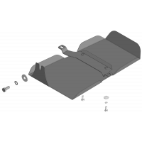 Защита Заднего дифференциала MOTODOR для Haval H3 2024-, Сталь 2 мм - Арт. 73110