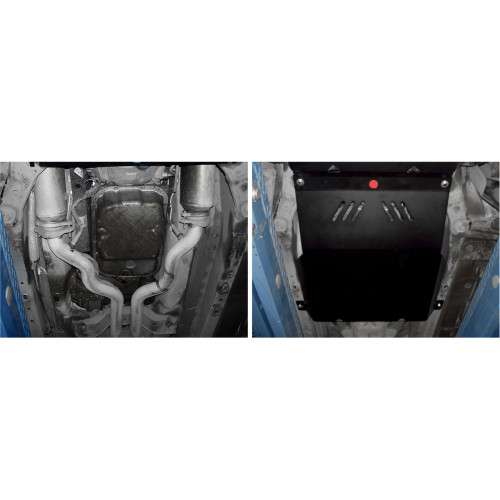 Защита КПП АвтоБроня для Cadillac CTS 2007-2014, Сталь 45778 мм - Арт. 111.00804.1