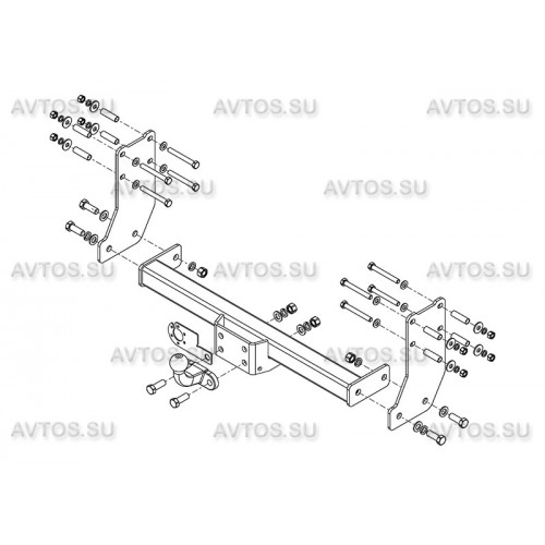 Фаркоп Avtos на FORD Transit шасси 2000-2014 Арт.FD 34
